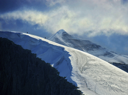 Kebnekaise North Peak and South Peak in background