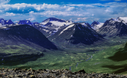 From Duopmacohkka towards west, Kebnekaise mountains
