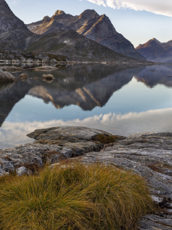 Nameless mountains near Angmagssalik, East Greenland