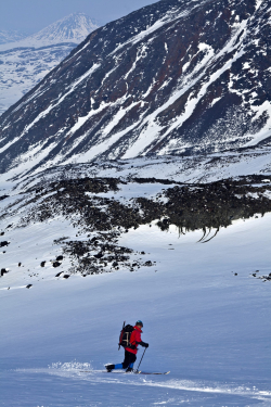 Telemark skiing, Sarek