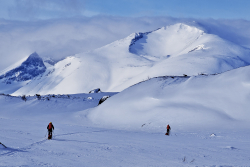 Skiing in Sarek