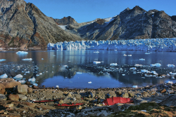 Camp in East Greenland