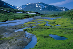 Upper Rapadalen towards Skårjatjåhkkå